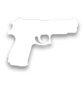 This icon shows a gun for Legal Firearms