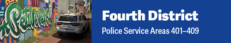Fourth Police District {Banner with Photo of Community}