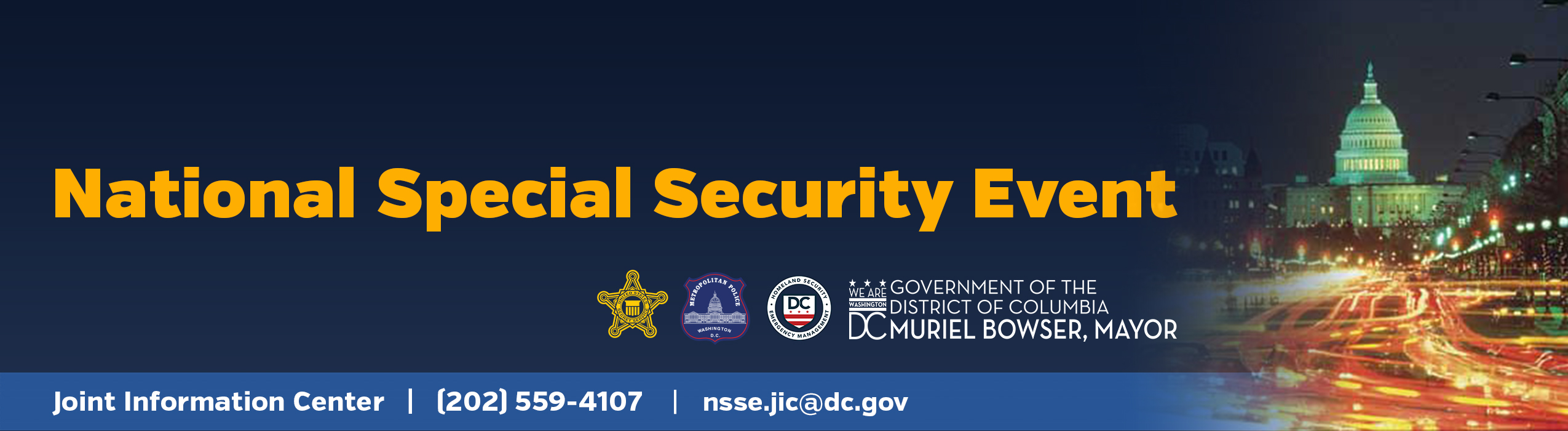 National Special Security Event Generic Header