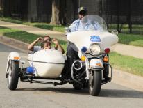 Photo of police motorcycle with side car